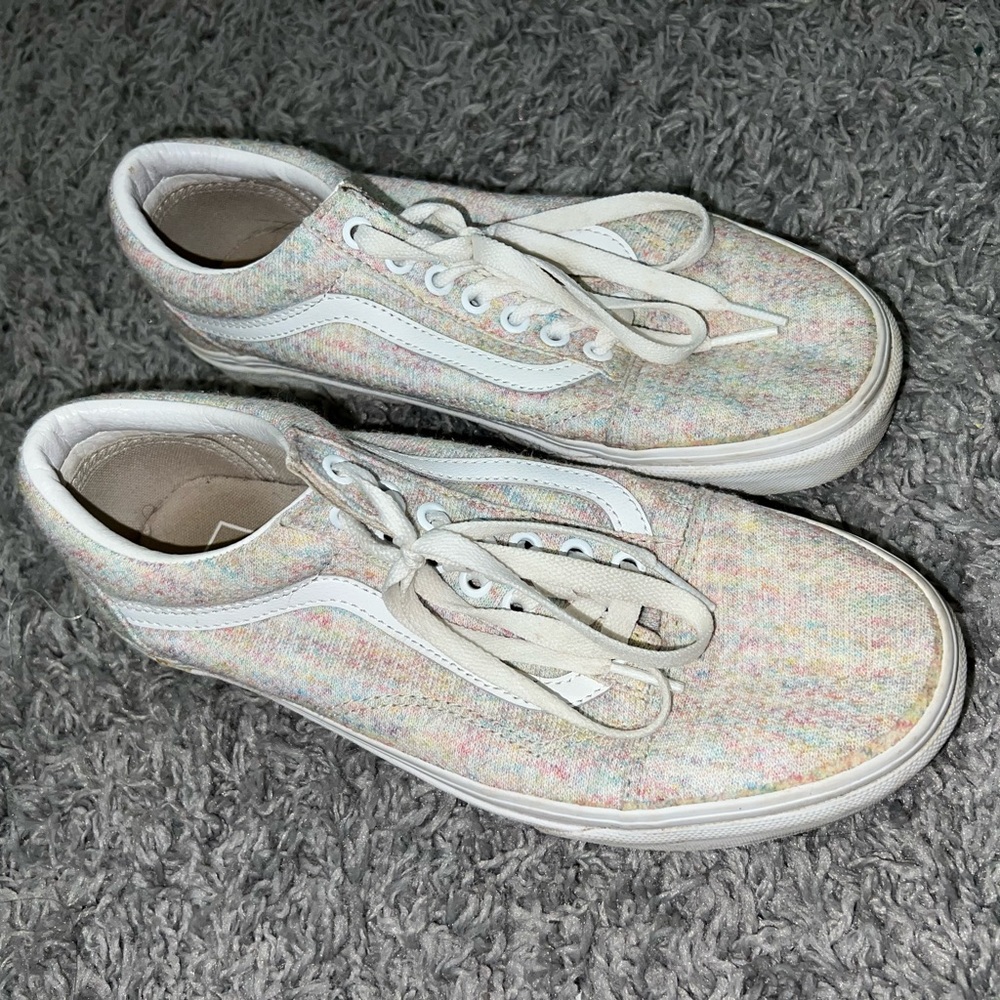 jersey colorful low top vans 🌈